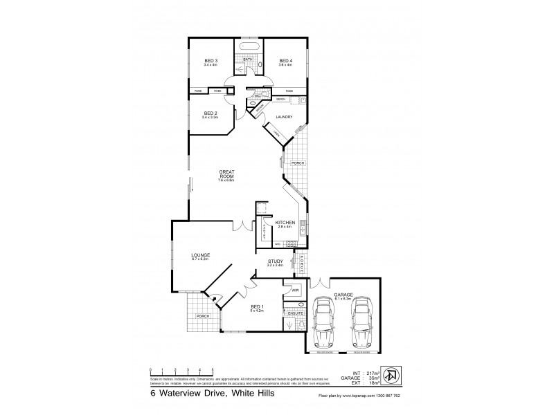 6 Waterview Drive, White Hills VIC 3550 Floorplan