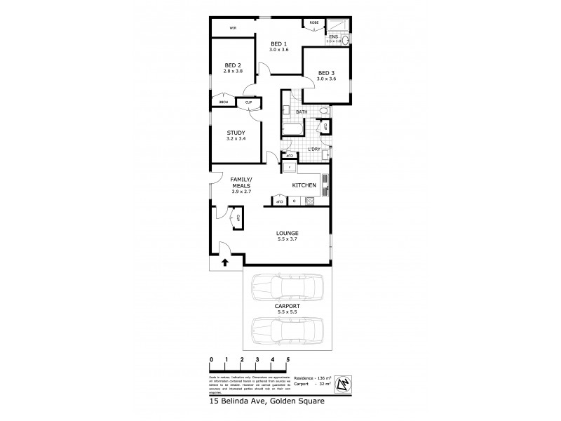 15 Belinda Avenue, Golden Square VIC 3555 Floorplan