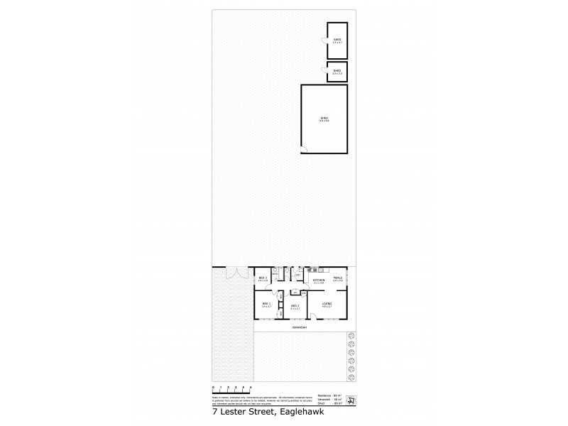 7 Lester Street, Eaglehawk VIC 3556 Floorplan