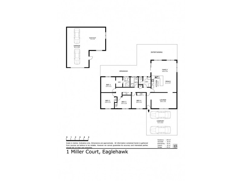 1 Miller Court, Eaglehawk VIC 3556 Floorplan