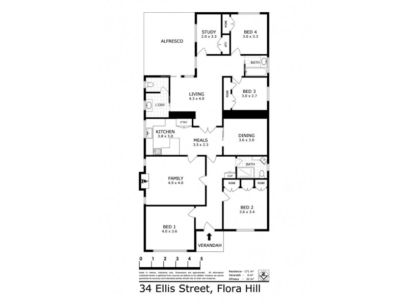 34 Ellis Street, Flora Hill VIC 3550 Floorplan