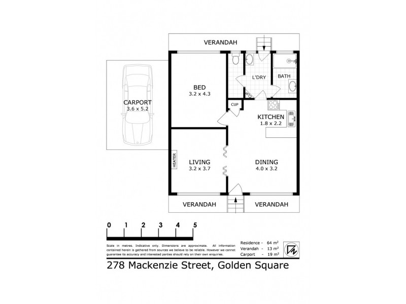 1 & 2/278 Mackenzie Street, Golden Square VIC 3555 Floorplan