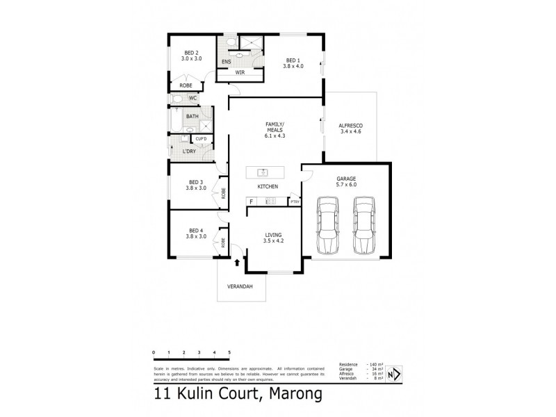 11 Kulin Court, Marong VIC 3515 Floorplan
