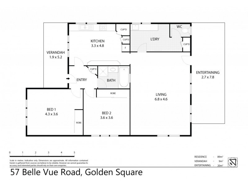 57 Belle Vue Road, Golden Square VIC 3555 Floorplan