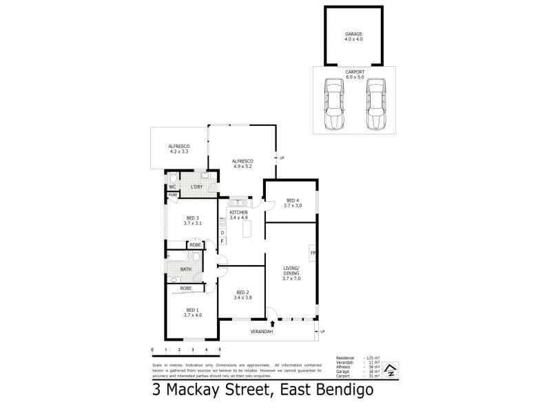 3 Mackay Street, Bendigo VIC 3550 Floorplan