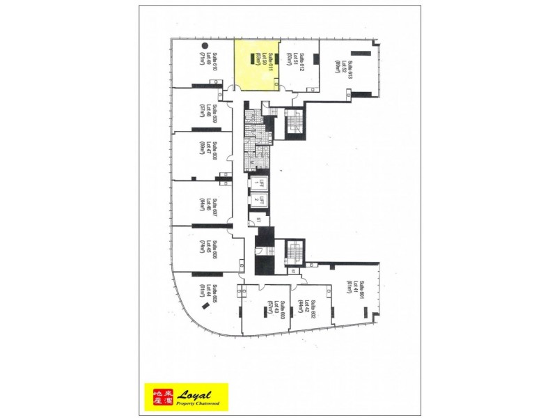 Suite 611/7 Railway Street, Chatswood NSW 2067 Floorplan