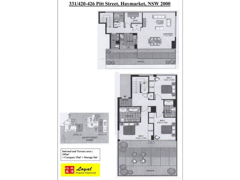 331/420-426 Pitt Street, Haymarket NSW 2000 Floorplan