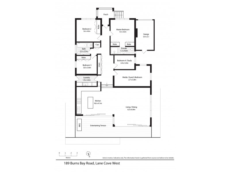 189 Burns Bay Road, Lane Cove NSW 2066 Floorplan