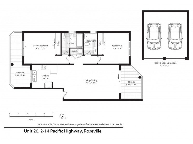 20/2-14 Pacific Highway, Roseville NSW 2069 Floorplan