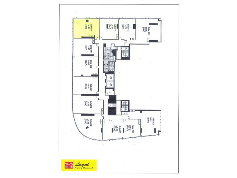 Suite610/7 Railway Street, Chatswood NSW 2067 Floorplan