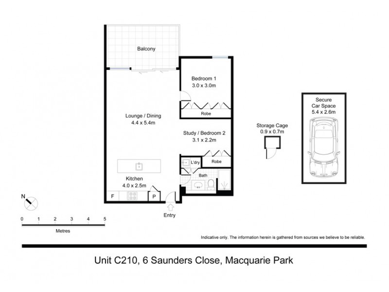 C210/6 Saunders Close, Macquarie Park NSW 2113 Floorplan