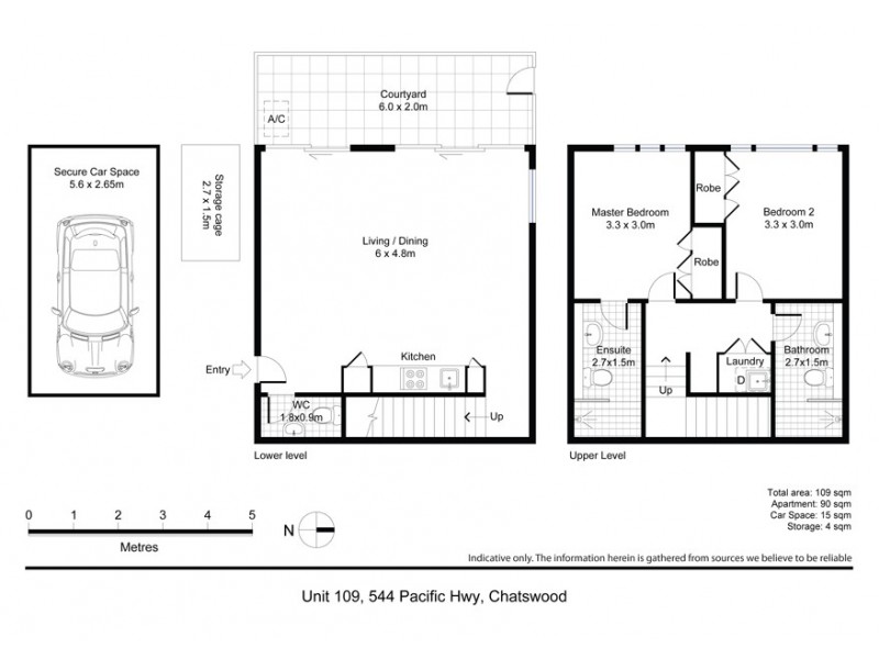 109/544 Pacific Highway, Chatswood NSW 2067 Floorplan