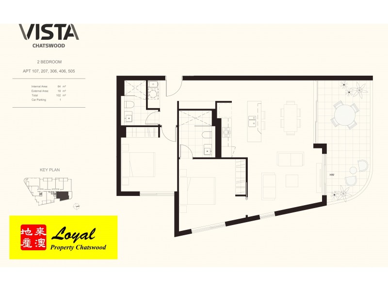 207/877 Pacific Highway, Chatswood NSW 2067 Floorplan