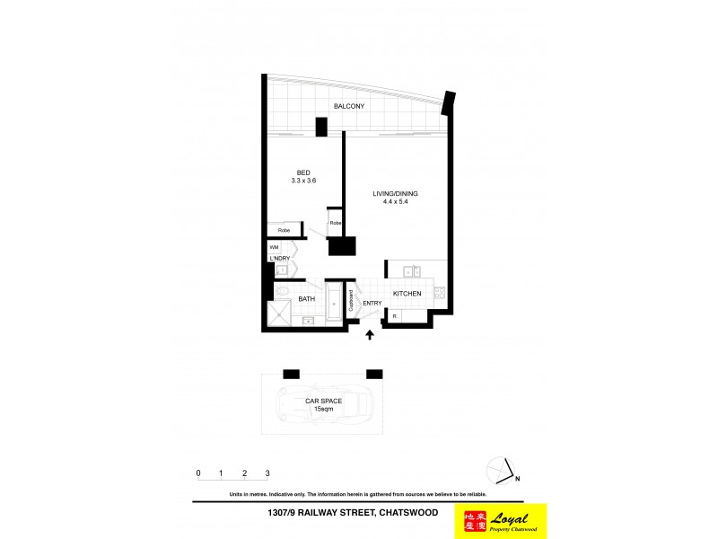 1307/9 Railway Street, Chatswood NSW 2067 Floorplan