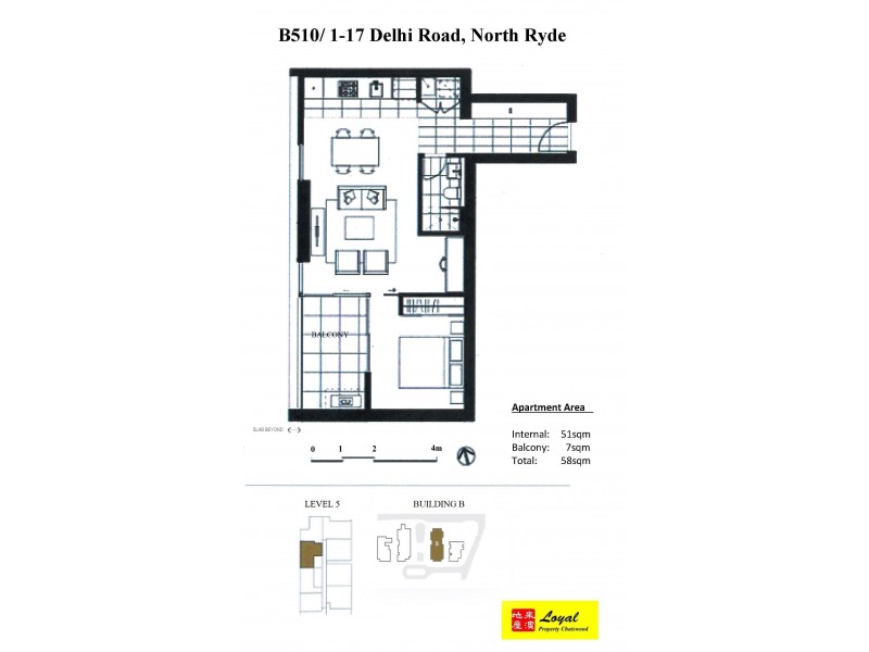 B510/1-17 Delhi Road, North Ryde NSW 2113 Floorplan