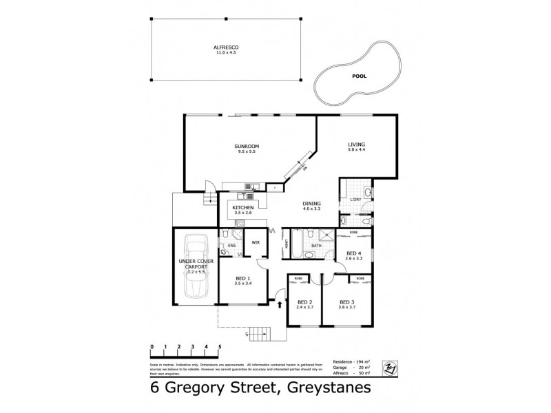 6 Gregory Street, Greystanes NSW 2145 Floorplan