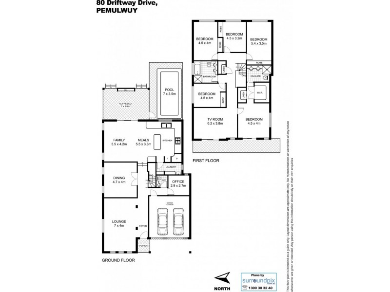80 Driftway Drive, Pemulwuy NSW 2145 Floorplan