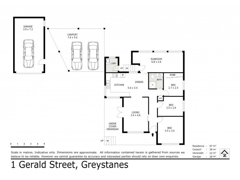 1 Gerald Street, Greystanes NSW 2145 Floorplan