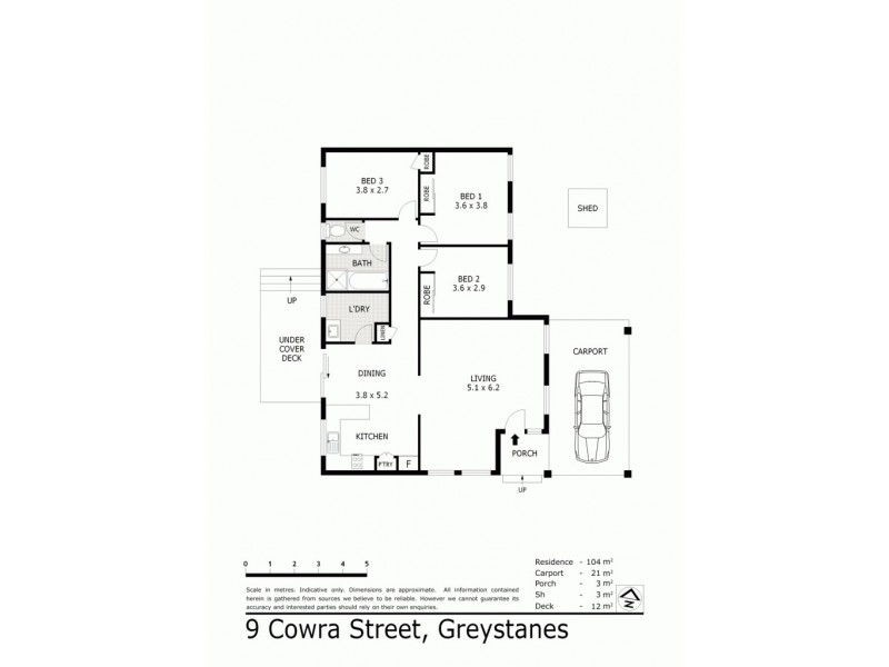 9 Cowra Street, Greystanes NSW 2145 Floorplan
