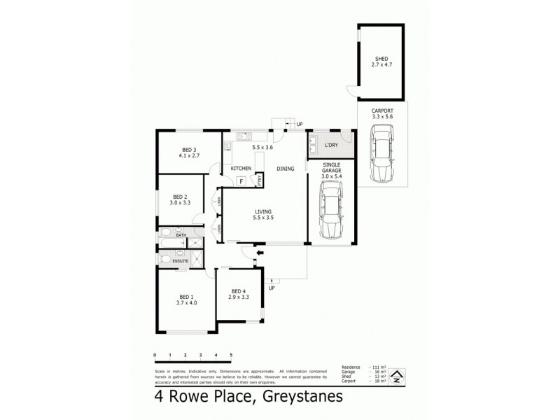 4 Rowe Pl, Greystanes NSW 2145 Floorplan
