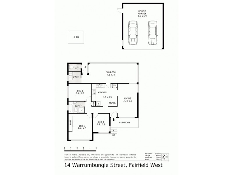 14 Warrumbungle St, Fairfield West NSW 2165 Floorplan