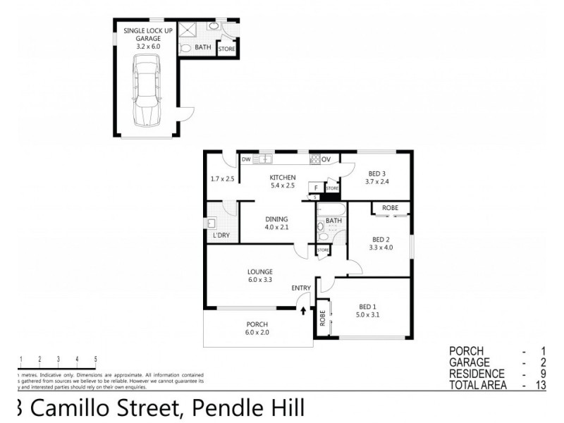 13 Camillo Street, Pendle Hill NSW 2145 Floorplan