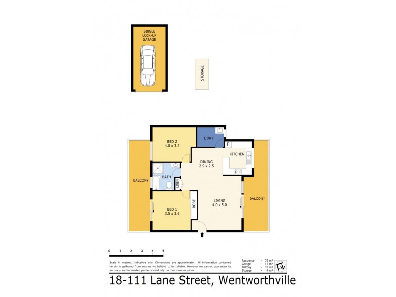 18/111 Lane St, Wentworthville NSW 2145 Floorplan