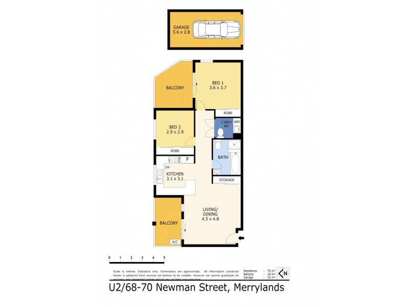 2/68-70 Newman Street, Merrylands NSW 2160 Floorplan