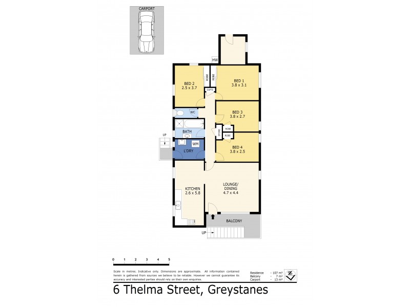 6 Thelma Street, Greystanes NSW 2145 Floorplan