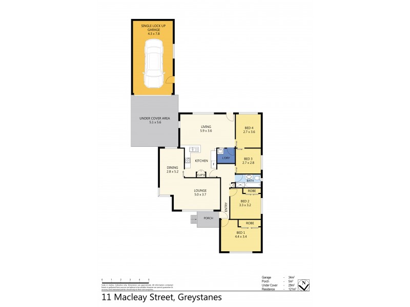 11 MacLeay Street, Greystanes NSW 2145 Floorplan