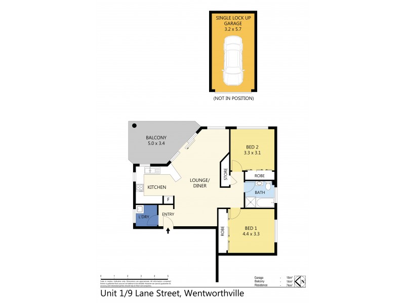 1/9 Lane Street, Wentworthville NSW 2145 Floorplan