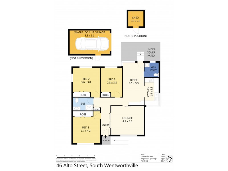 46 Alto Street, South Wentworthville NSW 2145 Floorplan
