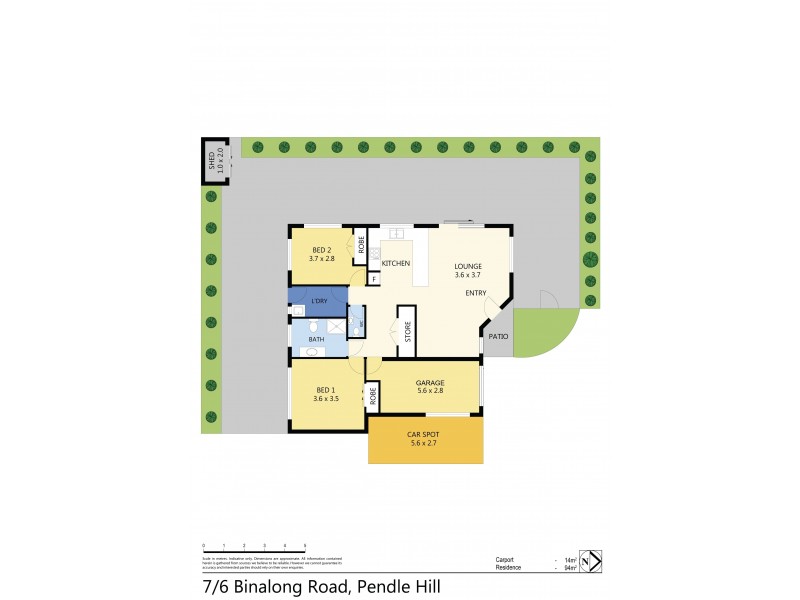 7/6 Binalong Road, Pendle Hill NSW 2145 Floorplan