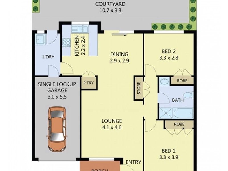 2/42 Girraween Road, Girraween NSW 2145 Floorplan