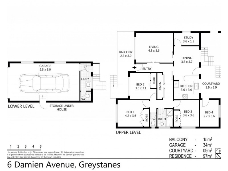 36 Damien St, Greystanes NSW 2145 Floorplan
