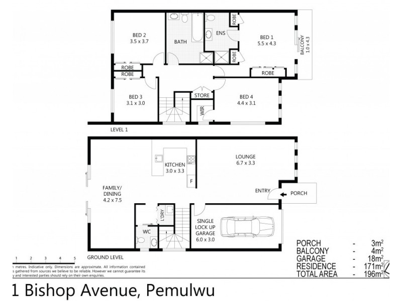 21 Bishop Avenue, Pemulwuy NSW 2145 Floorplan