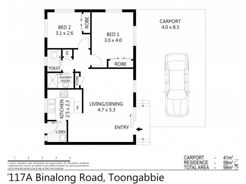 2/117a Binalong Rd, Old Toongabbie NSW 2146 Floorplan