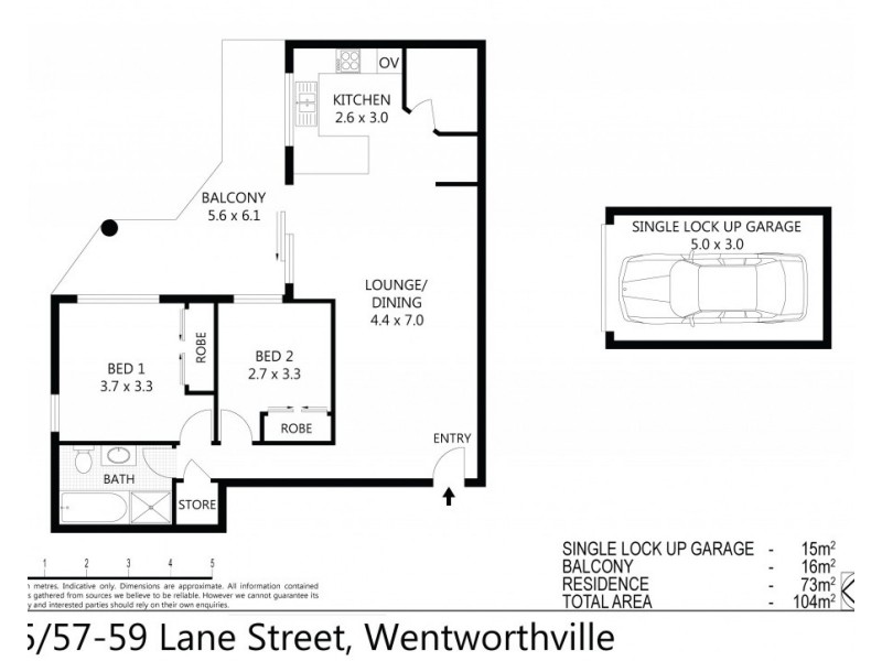 15/57-59 Lane St, Wentworthville NSW 2145 Floorplan