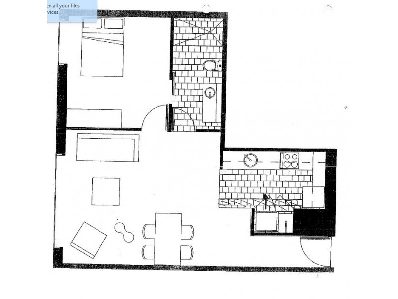 1010/22-24 Jane Bell Lane, Melbourne VIC 3000 Floorplan