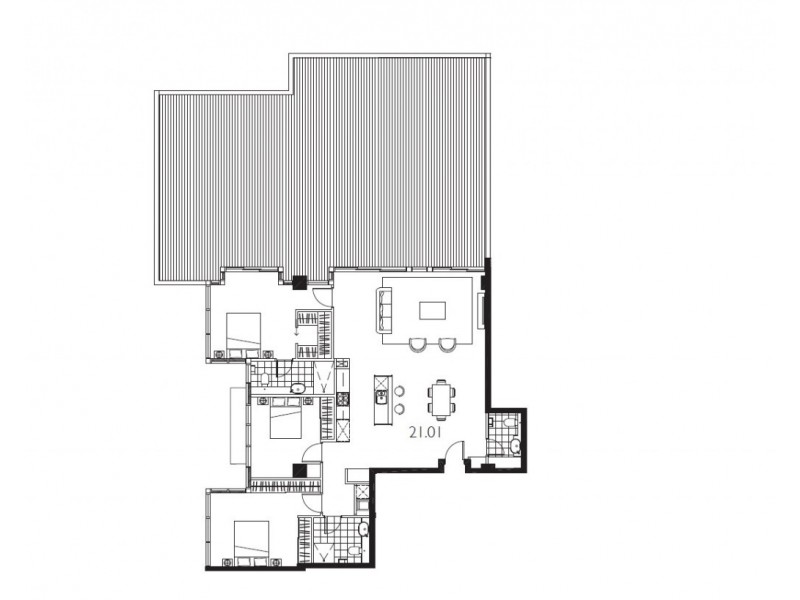 Level 21/218 A’Beckett Street, Melbourne VIC 3000 Floorplan