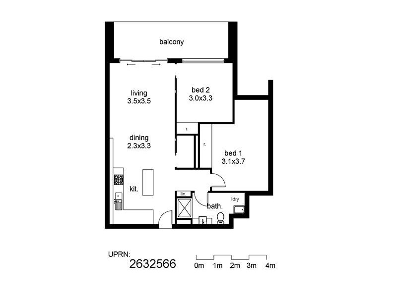 202/60 Lorimer Street, Docklands VIC 3008 Floorplan