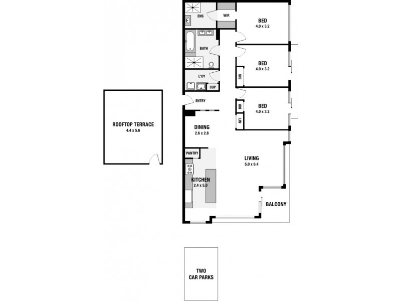 603/216 Rouse Street, Port Melbourne VIC 3207 Floorplan