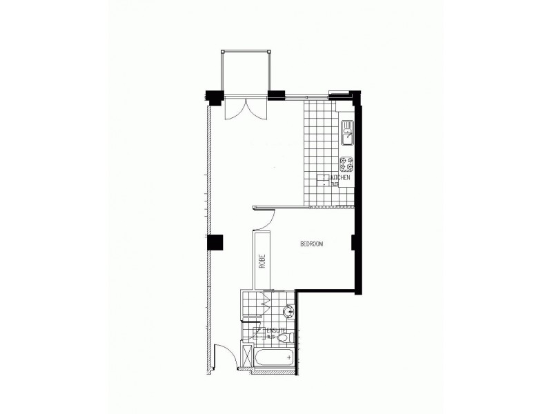 1106/270 King Street, Melbourne VIC 3000 Floorplan