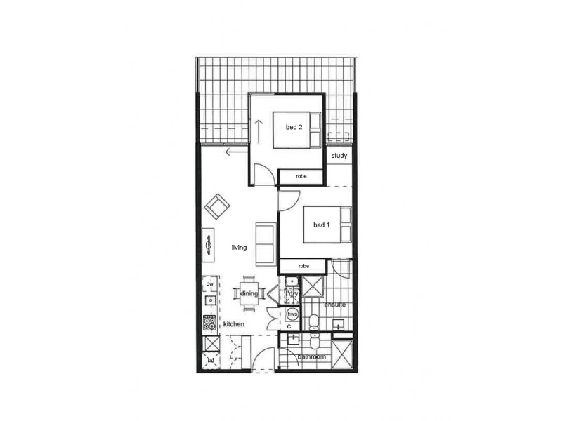 150/660 Blackburn Road, Notting Hill VIC 3168 Floorplan