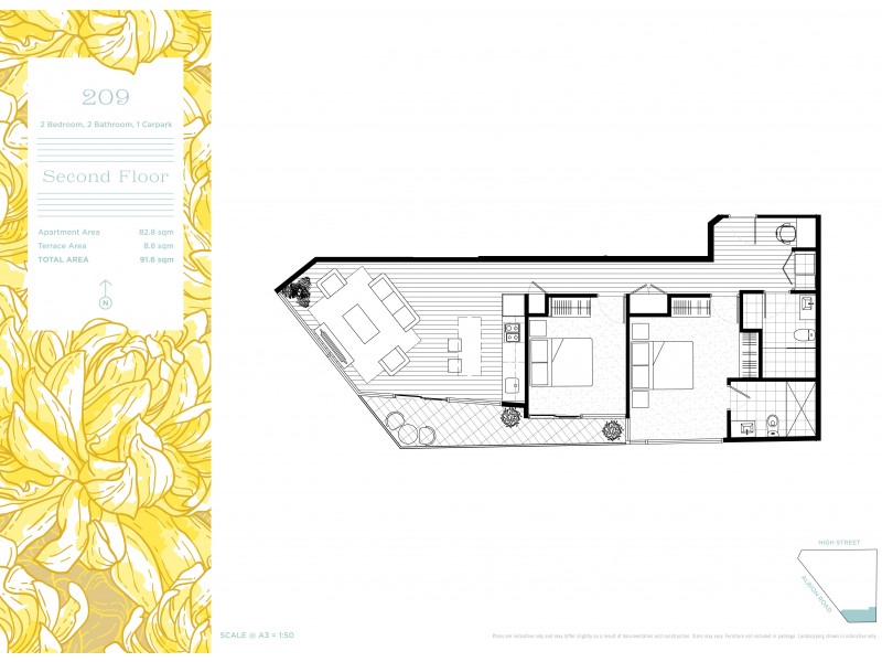209/10 High street, Glen Iris VIC 3146 Floorplan