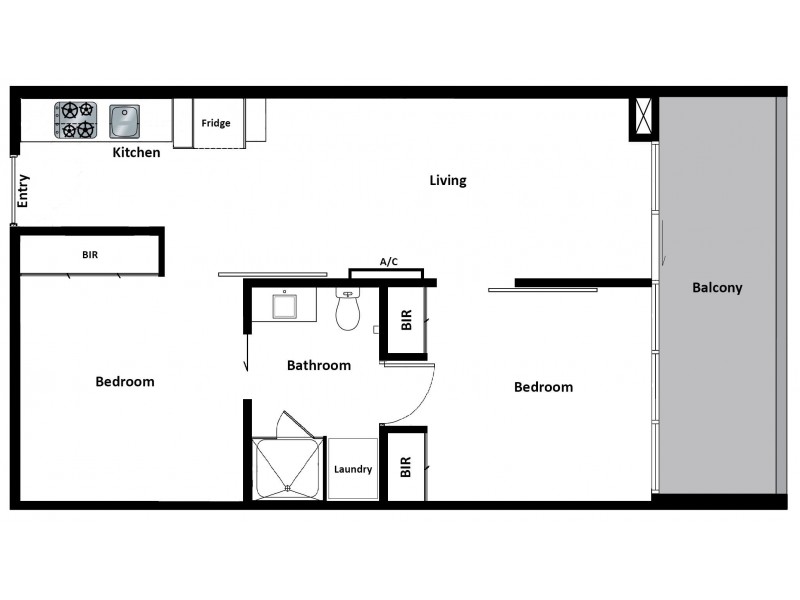 2508/8 Downie Street, Melbourne VIC 3000 Floorplan