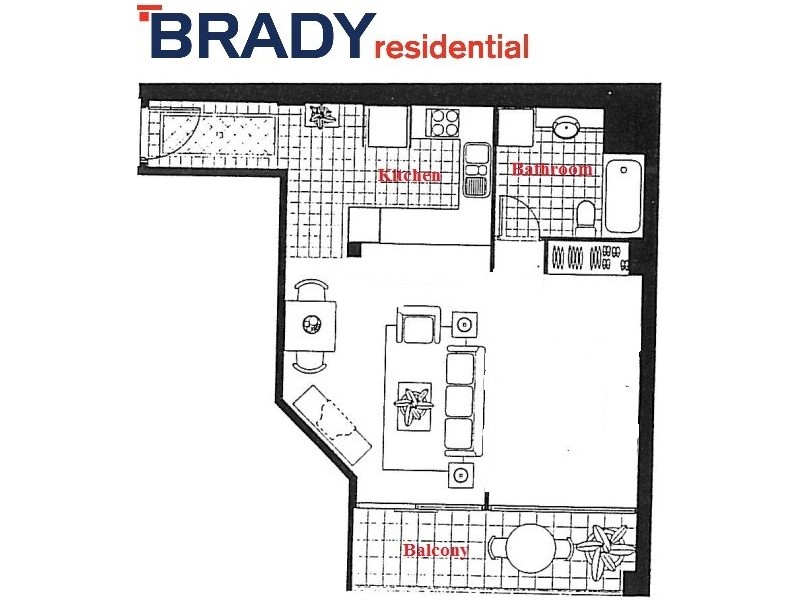 305/406 La Trobe Street, Melbourne VIC 3000 Floorplan