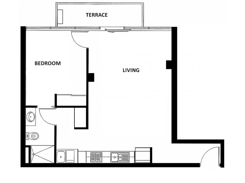 1009/25-33 Wills Street, Melbourne VIC 3000 Floorplan
