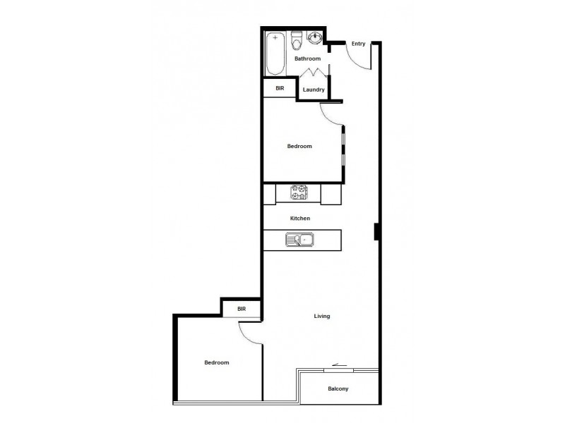 802/270 King Street, Melbourne VIC 3000 Floorplan