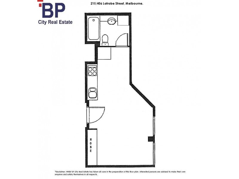 215/406 La Trobe Street, Melbourne VIC 3000 Floorplan